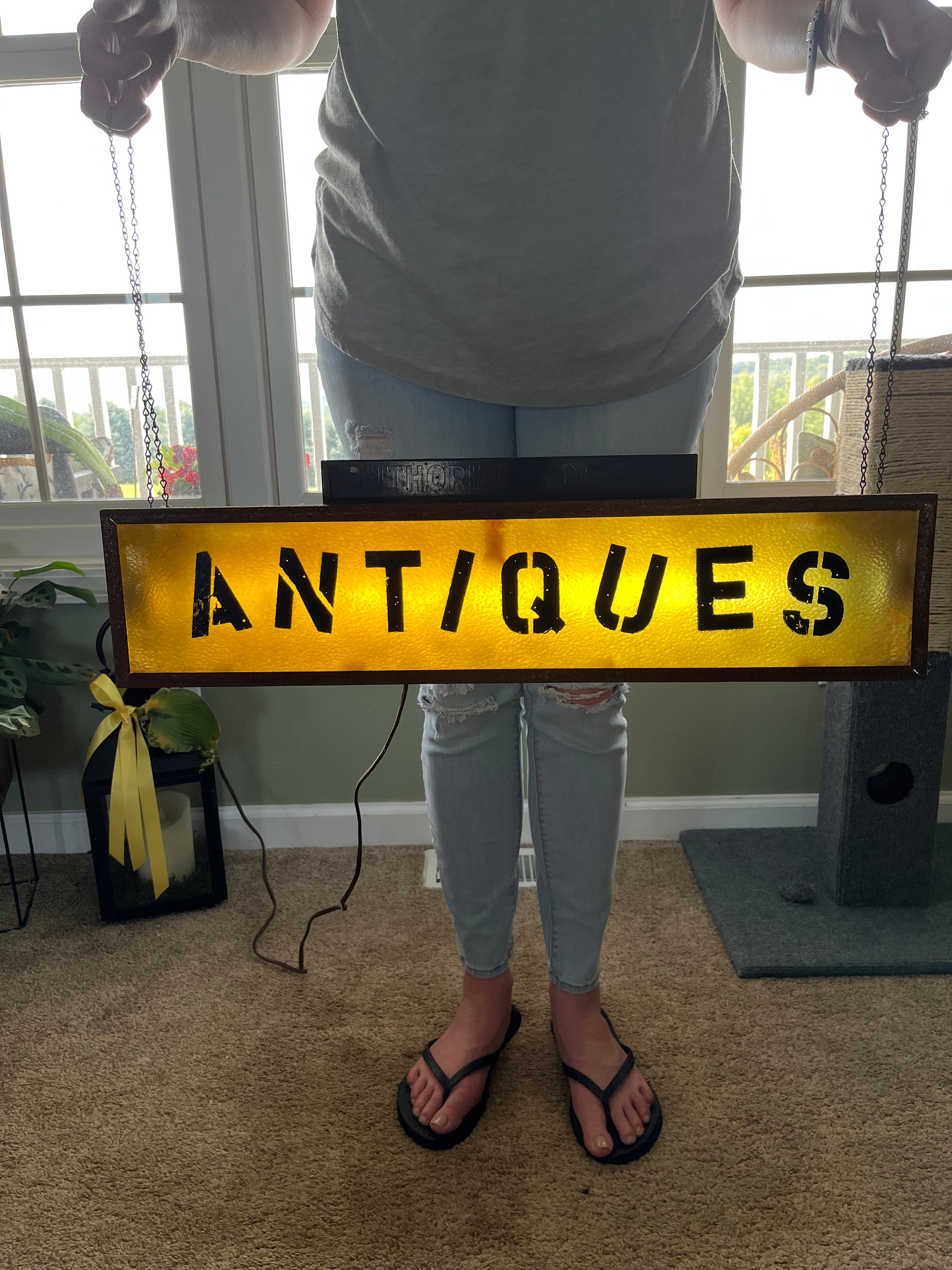 Vintage antiques Advertising Sign. Still Lights Made by the Ohio
