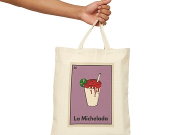 La Michelada Loteria Tote Bag | Mexican Bingo | Mexican Card Game | Cerveza | LatinX | Travel | Hispanic Culture | Spicy | Latinos | Drinks