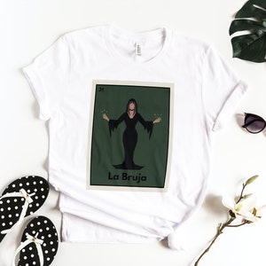 Camisa de Loteria / La Bruja / Bruja / Latina / LatinX Inspirado / Bingo Mexicano / Cultura Mexicana / Juego de Cartas Mexicano / Magia / Brujeria