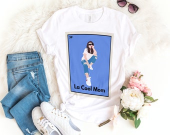 Loteria-shirt | La coole moeder V2 | Geen gewone moeder | Mexicaanse bingo | Mexicaans kaartspel | Spaanse humor | Latijns | Latijnse moeder | Spaans