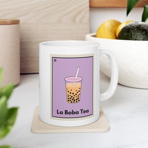 La Boba Tea Loteria Taza de Café / Taza de Té / Bingo Mexicano / Humor Hispano / Lindo / Juego de Cartas Mexicano / Taza para Beber / Taza de Café / Divertido