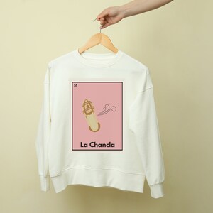 Loteria Sudadera / La Chancla / Latina / LatinX Inspirado / Bingo Mexicano / Juego de Cartas Mexicano / Loteria Meme / Funny Loteria Merch /