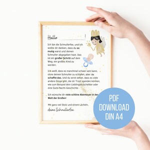 Pacifier weaning | Letter from the Pacifier Fairy | Reward | for pacifier fairy | PDF | DIN A4 | Print directly | Get rid of Nucki