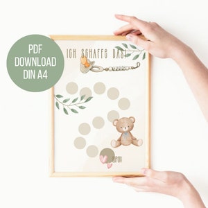 Pacifier weaning | Reward Plan for Kids | Reward board with pacifier | for pacifier fairy | PDF | DIN A4 | Print directly | Nucky
