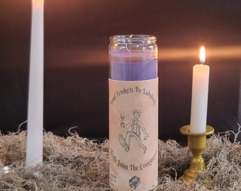 7 Day Purple High John The Conqueror Candle