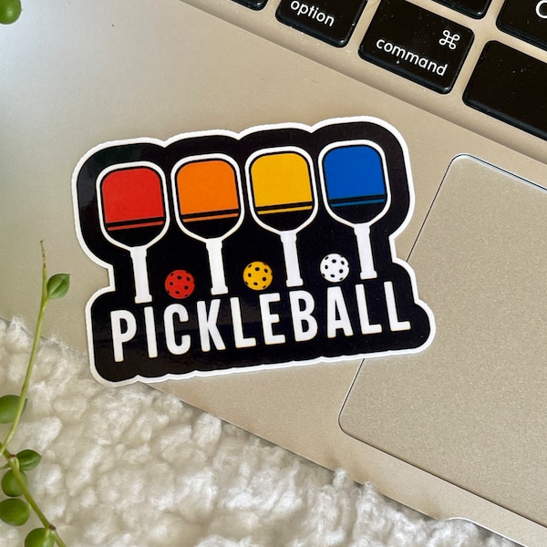 Pickleball Squad Waterproof Vinyl Sticker: Laptop, Water Bottle Decal