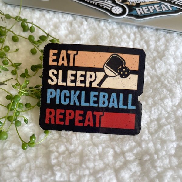 Pickleball Vinyl Sticker Pickleball Gift Pickleball Decal Pickleball Sticker Waterproof Vinyl Sticker Water Bottle Sticker Laptop Sticker