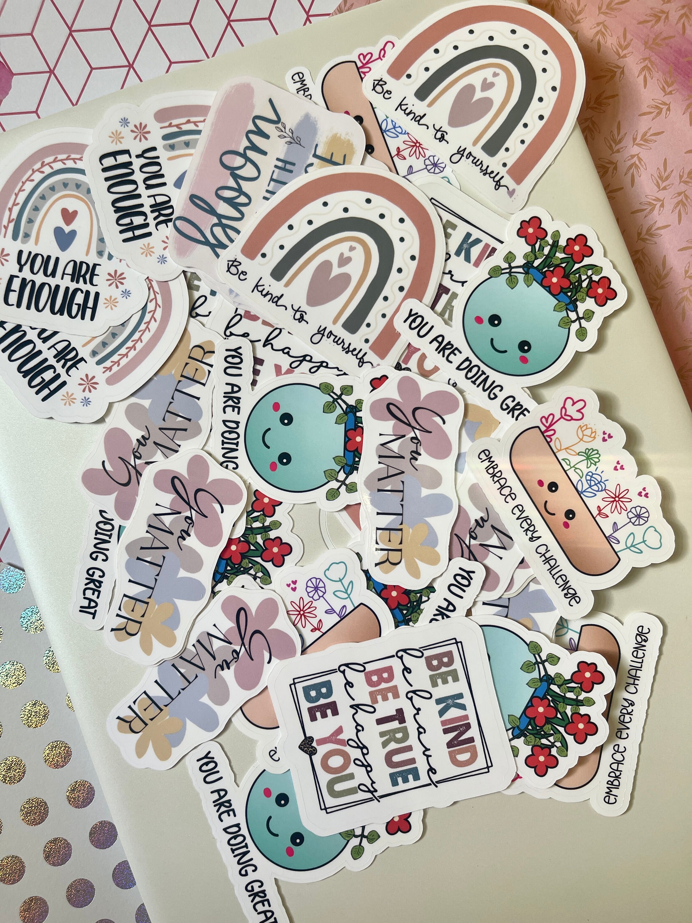 Waterproof Vinyl Sticker Mental Health Awareness Motivational Quote ...