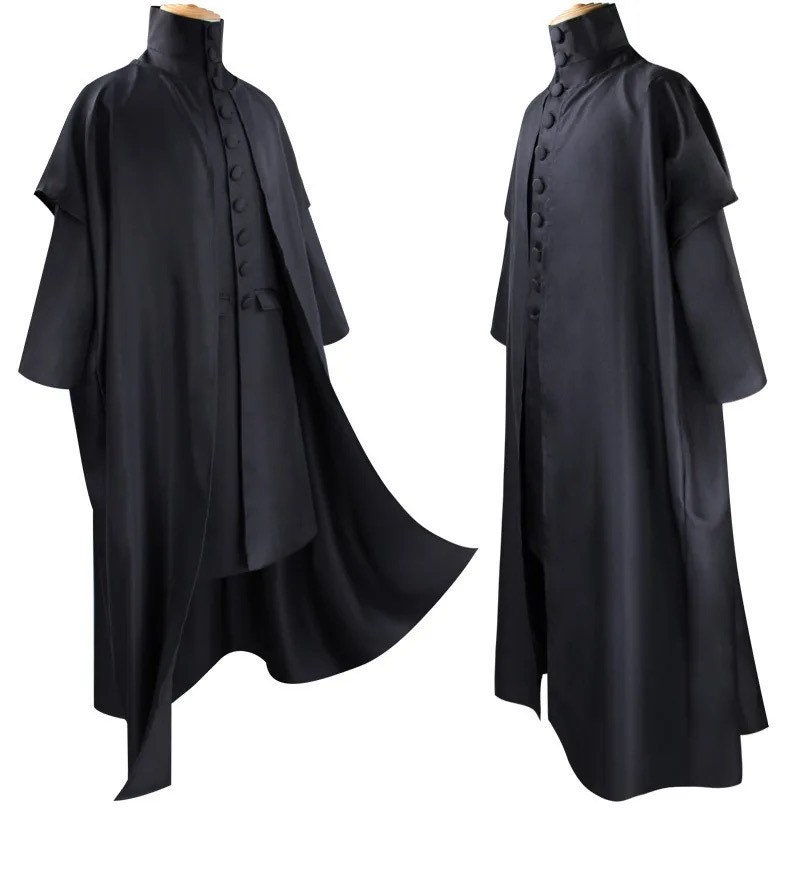 Severus Snape Inspired Wizard Tunic and Cape, Cosplay, Mens Halloween ...