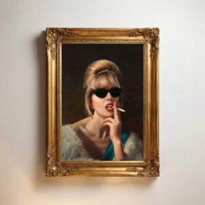 Patsy Stone Print, Absolutely Fabulous Vintage Portrait Poster