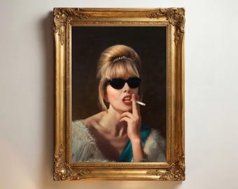 Patsy Stone-tryck, helt fantastisk vintageporträttposter
