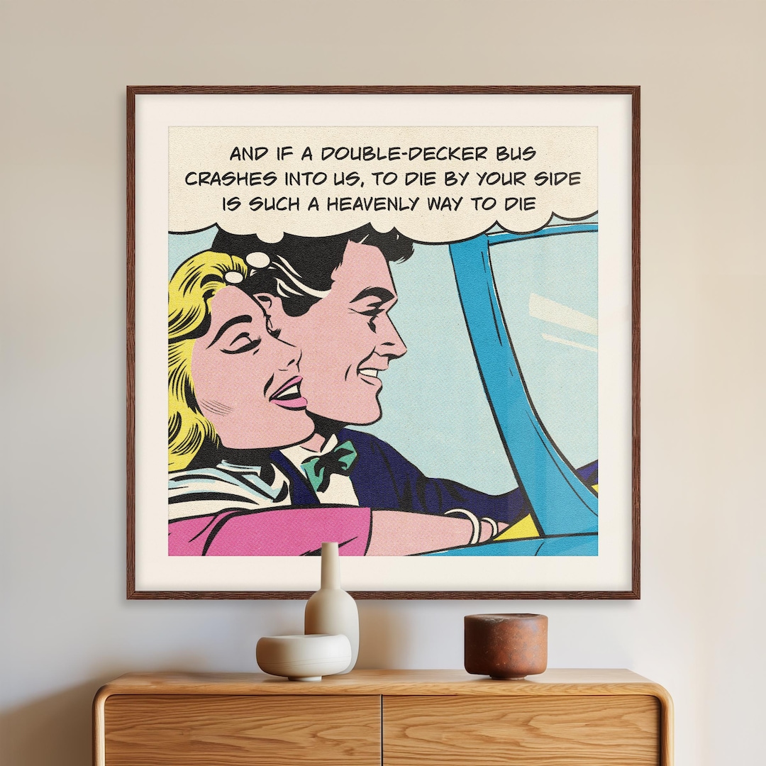 The Smiths Inspired Pop Art Print, Vintage Comic Style Poster