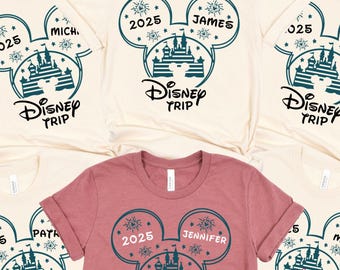 Custom Disney Trip Shirt, Custom Disney Family Shirt, Custom Mickey Shirt, Custom Disney Family Matching Shirt, Custom Disney Minnie Shirts