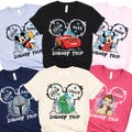 Custom 2026 Disney All Characters Shirt, Watercolor Disney Characters Shirt, Custom Disney Tees, Disney Family Shirt, Disney Character Shirt