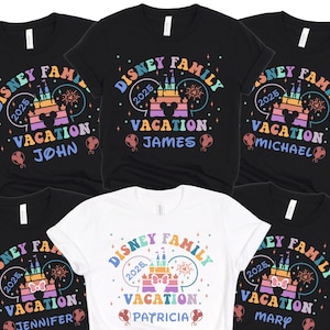 Custom Disney Family Vacation Shirts,2025 Disney Trip Shirt, Personlized Disney 2025 Shirts, Custom Disney Family 2025 Shirts, Disney Shirt