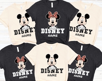 Custom Disney Trip Shirt, Custom Disney Family Shirt, Custom Mickey Shirt, Custom Disney Family Matching Shirt, Custom Disney Minnie Shirts