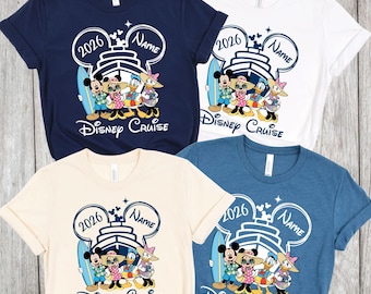 Custom Disney Cruise 2026 Shirts,Disney Cruise 2026 Comfort Color® Shirt, Toddler Disney Cruise Sweatshirt, Personalized Disney 2026 Cruise,