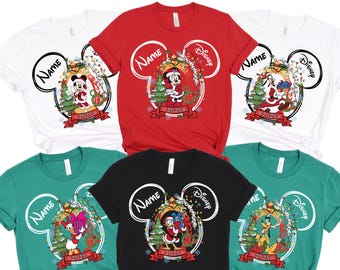 Custom Disney Christmas Shirt, Custom Name Disney Christmas Squad, Disney Christmas Shirt, Custom Christmas Shirt Disneyland Christmas Shirt