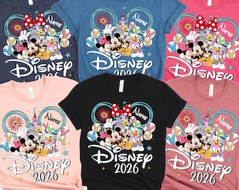 Custom Disney 2026 Shirts, Disneyworld Family Shirts, Custom Disney Vacation T-shirt, Disney Trip Shirts, Custom Disneyland 2026 Shirts