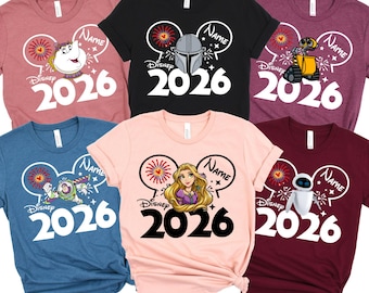 Custom Disney 2026 Shirt, Disney Trip 2026 Shirt, Custom Disney All Characters Shirts, Disney 2026 Shirts, Custom Characters Disney Shirts,