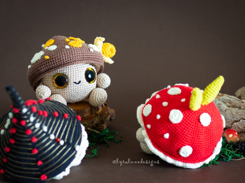 Crochet Pattern: Mushroom Trio II Amigurumi Pattern US terms PDF image 4