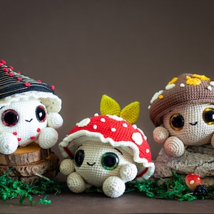 Crochet Pattern: Mushroom Trio II Amigurumi Pattern US terms PDF image 3