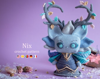 Crochet Pattern: Nix the Winter Fae Amigurumi Pattern by LyraLuneDesigns • US terms PDF