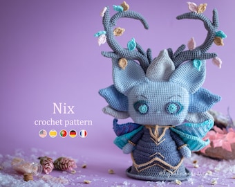 Nix the Winter Fae Amigurumi Crochet Pattern US Terms PDF