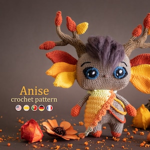 Crochet Pattern: Anise the Dryad Amigurumi Pattern • PDF English US by Lyra Lune