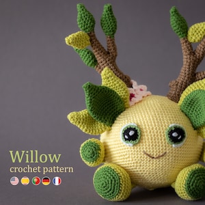 Häkelanleitung: Willow the Forest Spirit Amigurumi-Anleitung von LyraLuneDesigns • US-Bedingungen im PDF-Format