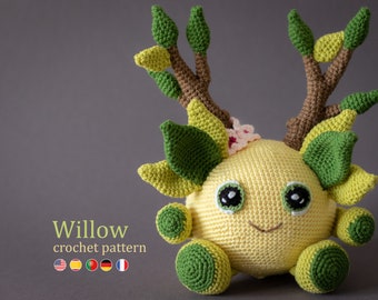 Crochet Pattern: Willow the Forest Spirit Amigurumi Pattern by LyraLuneDesigns • US terms PDF