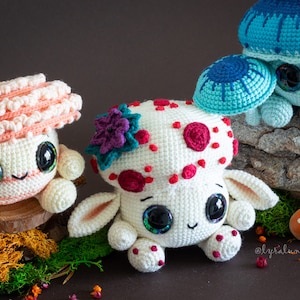 Patrón de Ganchillo: Trío de Hongos III Patrón Amigurumi Términos de EE. UU. PDF imagen 6