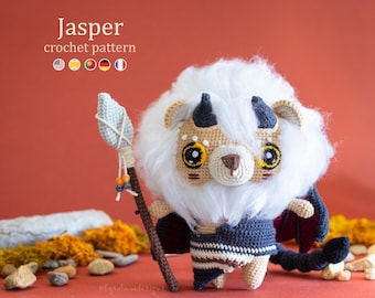 Häkelanleitung: Jaspis der Mantikor Amigurumi Muster von LyraLuneDesigns • US AGB PDF