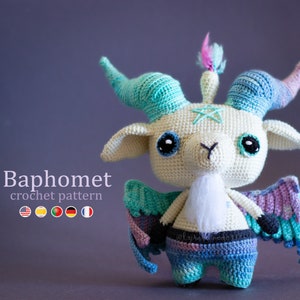 Haakpatroon: Baphomet Amigurumi Patroon • PDF Engels US door Lyra Lune