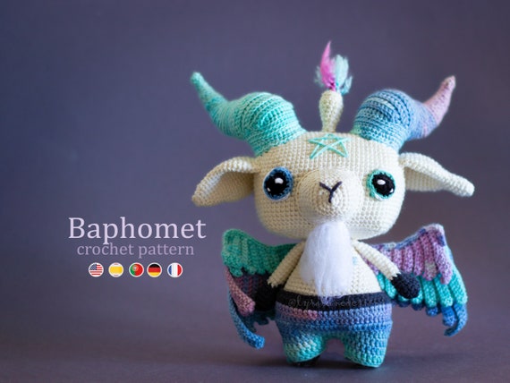 Baphomet Goat Amigurumi Crochet Pattern US Terms PDF - Etsy