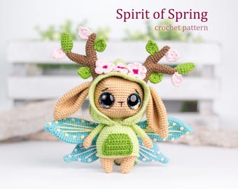 Spirit of Spring Amigurumi Crochet Pattern US Terms PDF