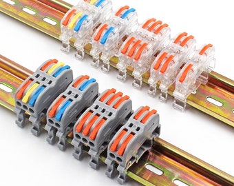 Spleißverbinder für die Schienenmontage für alle Leiterarten, Klemmleistenverbinder 0,08 - 4mm2