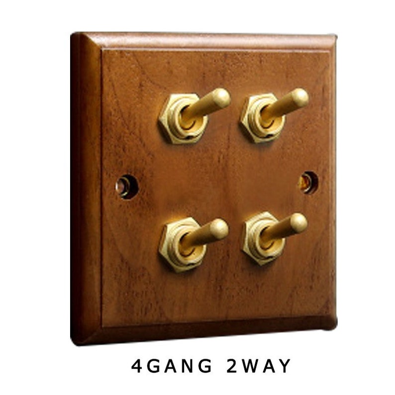 Wooden Toggle Switch for Home Lighting Etsy