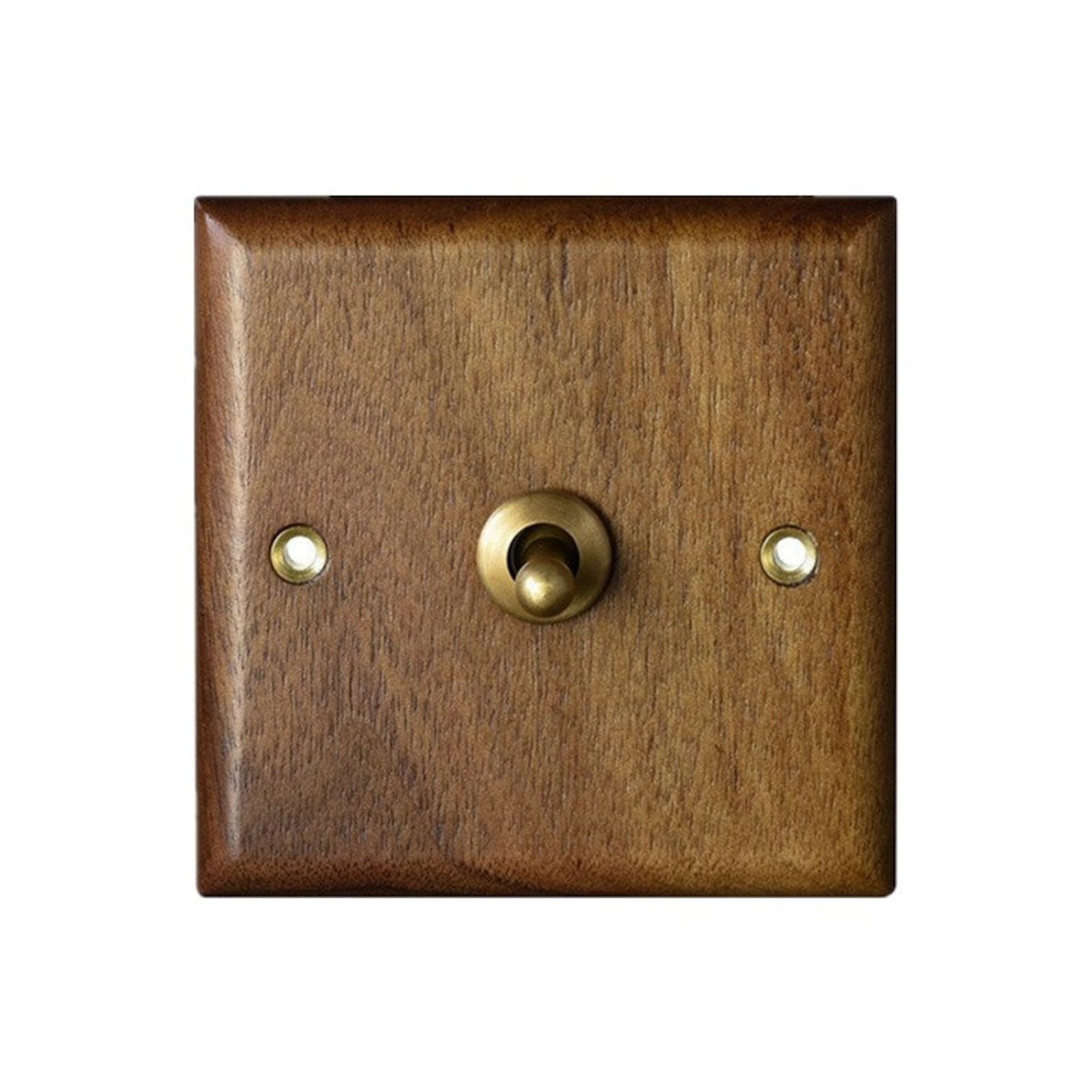 Wooden Toggle Light Switch for Home or Office Lighting - Etsy