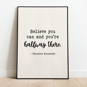 Inspirational Quote Art Theodore Roosevelt *DIGITAL DOWNLOAD*