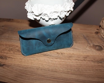 Handmade Leather Glasses Case-Genuine leather