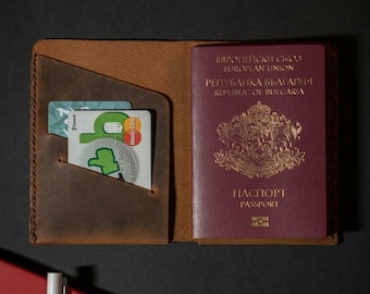 Genuine Leather Passport Holder – Travel Wallet