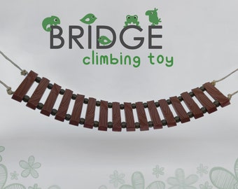 Pet Bridge, Climbing Toy, Pet Ladder, Terrarium Decor, Reptile, Hamster, Gecko, Frog, Hamster, Parrot Accesories, Bird Cage