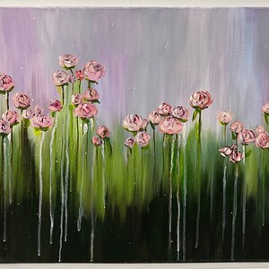 Flowers Original Acrylic Painting 20 by 16 inches