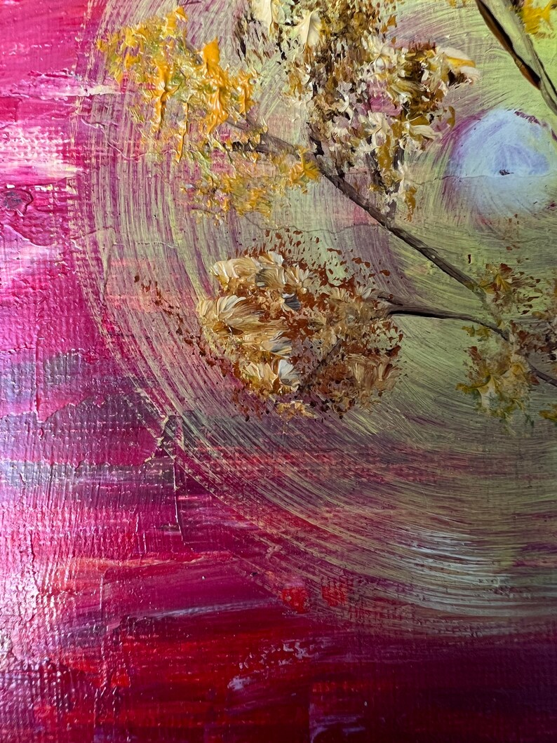 Mini Original Art Mini Oil Painting Small Art Landscape Painting 6 by 6