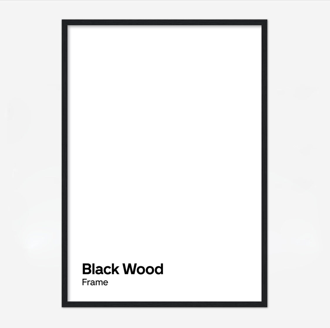 Black Wood Frame Solid Oak Wood 150x200mm 300x400mm - Etsy