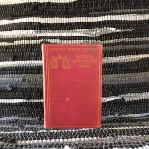 Poemas menores de Milton, una buena adición, libro de poemas de Milton de principios del siglo XX.