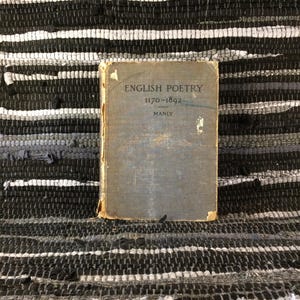 English Poetry 1170-1892, a Poor Early 20th Century Book about English Poetry