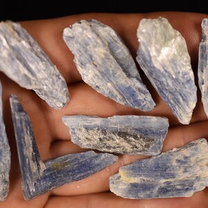 8 BLUE KYANITE Crystals 3-6cm 45.7g Natural Rough Specimens