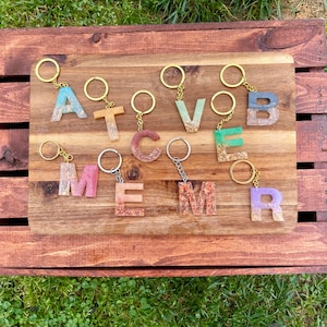 Custom Keychain | Initial Keychain | Letter Keychain | Monogram | Personalized Keychain |Customizable KeyChain | Mother&#39;s Day | Bridesmaid